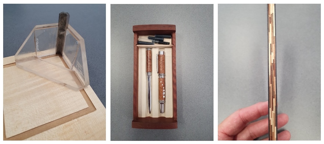 Corner Chisel and Pens with Inlay