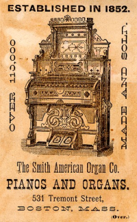 Image of an advertisement for organs