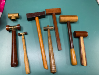 Photo of prototype hammers made by Rob Rankin