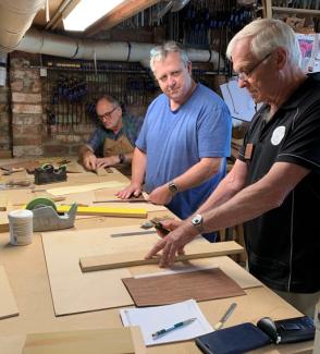 Participants of veneering workshop.